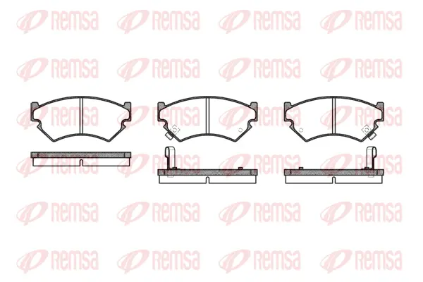 0340.02 REMSA Комплект тормозных колодок, дисковый тормоз (фото 1)