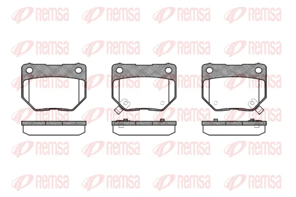 0365.02 REMSA Комплект тормозных колодок, дисковый тормоз (фото 1)