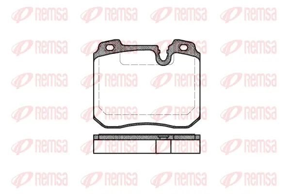 0378.00 REMSA Комплект тормозных колодок, дисковый тормоз (фото 1)