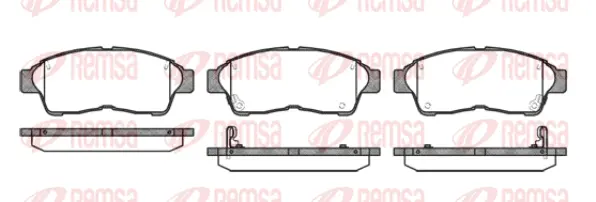 0402.02 REMSA Комплект тормозных колодок, дисковый тормоз (фото 1)