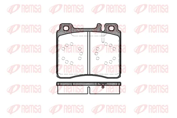 0420.00 REMSA Комплект тормозных колодок, дисковый тормоз (фото 1)