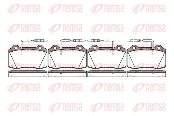 0434.14 REMSA Комплект тормозных колодок, дисковый тормоз (фото 1)