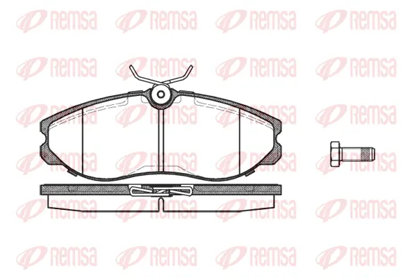 0462.00 REMSA Комплект тормозных колодок, дисковый тормоз (фото 1)