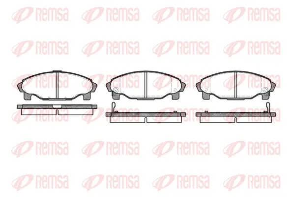 0501.02 REMSA Комплект тормозных колодок, дисковый тормоз (фото 1)