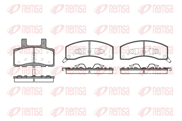 0530.02 REMSA Комплект тормозных колодок, дисковый тормоз (фото 1)