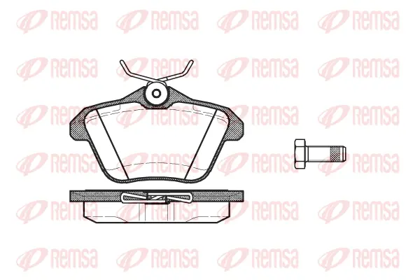 0581.10 REMSA Комплект тормозных колодок, дисковый тормоз (фото 1)