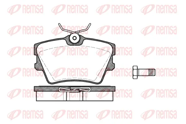 0591.00 REMSA Комплект тормозных колодок, дисковый тормоз (фото 1)