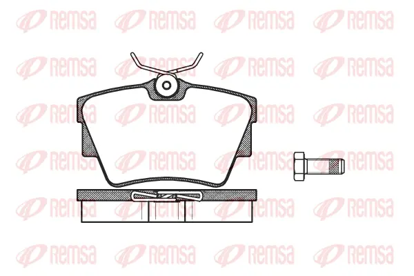 0591.30 REMSA Комплект тормозных колодок, дисковый тормоз (фото 1)