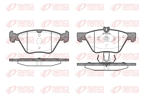 0601.30 REMSA Комплект тормозных колодок, дисковый тормоз (фото 1)