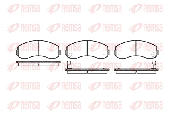 0619.02 REMSA Комплект тормозных колодок, дисковый тормоз (фото 1)