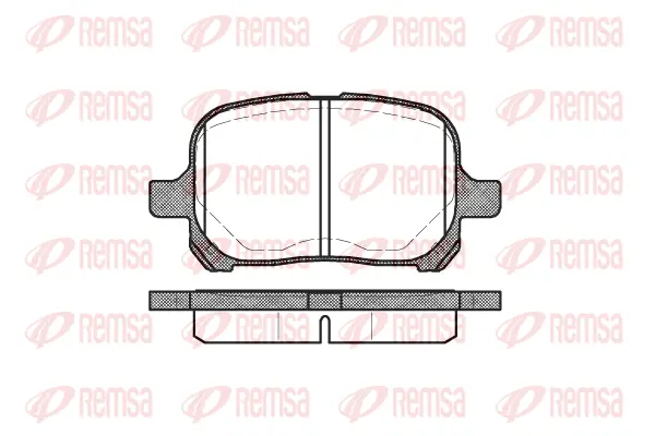 0621.00 REMSA Комплект тормозных колодок, дисковый тормоз (фото 1)