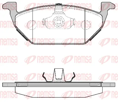 0633.00 REMSA Комплект тормозных колодок, дисковый тормоз (фото 1)