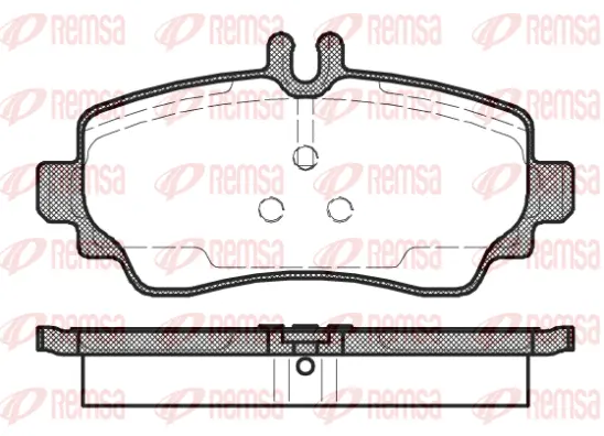 0650.02 REMSA Комплект тормозных колодок, дисковый тормоз (фото 1)