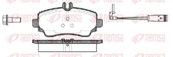 0650.22 REMSA Комплект тормозных колодок, дисковый тормоз (фото 1)