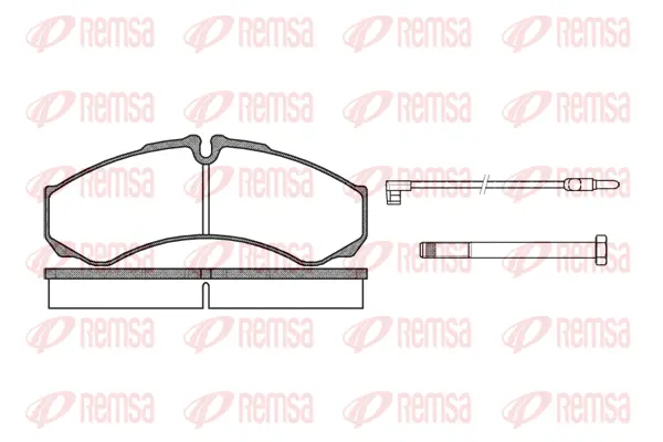 0651.02 REMSA Комплект тормозных колодок, дисковый тормоз (фото 1)