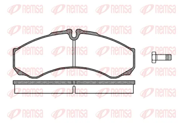 0651.10 REMSA Комплект тормозных колодок, дисковый тормоз (фото 1)