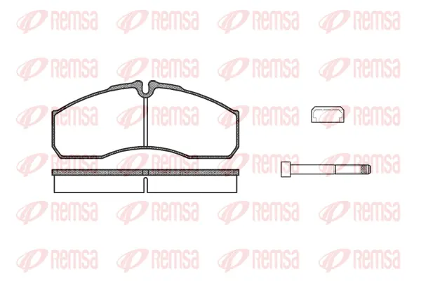 0651.86 REMSA Комплект тормозных колодок, дисковый тормоз (фото 1)