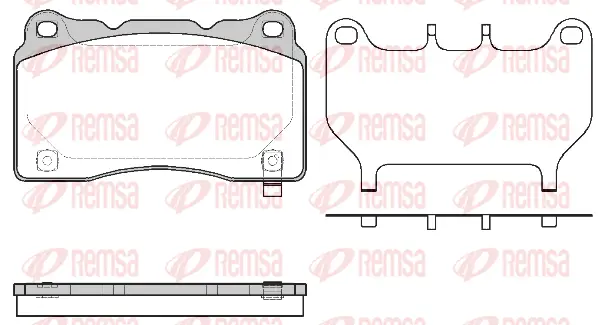 0666.64 REMSA Комплект тормозных колодок, дисковый тормоз (фото 1)