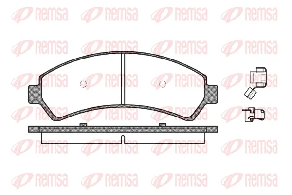 0688.00 REMSA Комплект тормозных колодок, дисковый тормоз (фото 1)