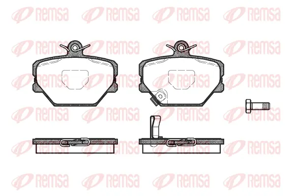 0705.02 REMSA Комплект тормозных колодок, дисковый тормоз (фото 1)