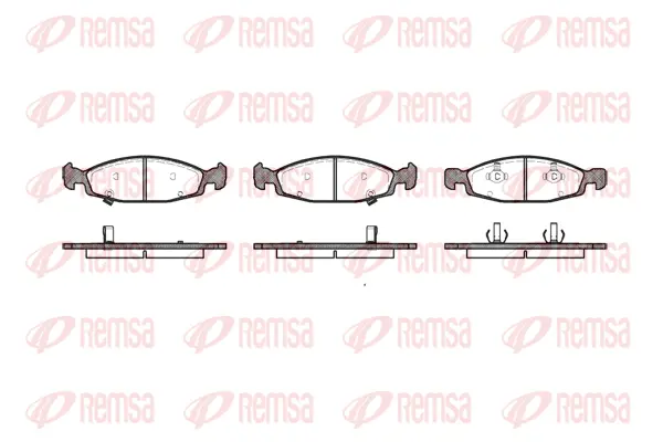 0736.02 REMSA Комплект тормозных колодок, дисковый тормоз (фото 1)