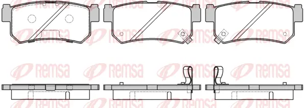 0746.42 REMSA Комплект тормозных колодок, дисковый тормоз (фото 1)