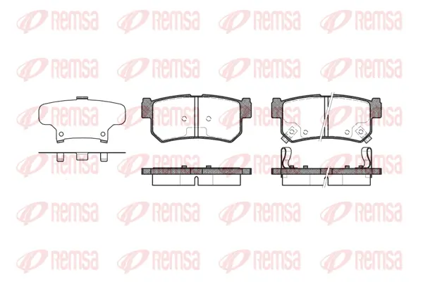 0746.62 REMSA Комплект тормозных колодок, дисковый тормоз (фото 1)