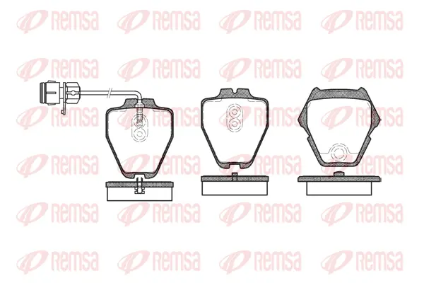 0752.12 REMSA Комплект тормозных колодок, дисковый тормоз (фото 1)