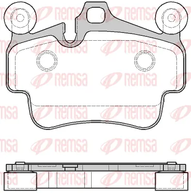 0773.20 REMSA Комплект тормозных колодок, дисковый тормоз (фото 1)