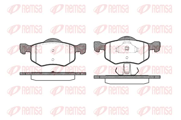 0802.00 REMSA Комплект тормозных колодок, дисковый тормоз (фото 1)