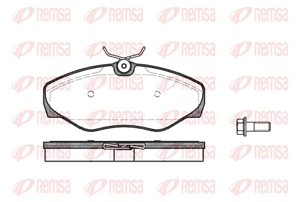 0834.00 REMSA Комплект тормозных колодок, дисковый тормоз (фото 1)