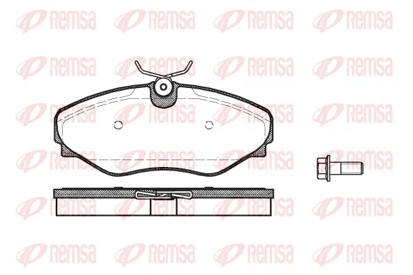 0834.20 REMSA Комплект тормозных колодок, дисковый тормоз (фото 1)