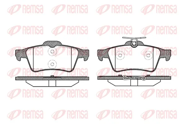 0842.20 REMSA Комплект тормозных колодок, дисковый тормоз (фото 1)