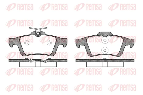 0842.30 REMSA Комплект тормозных колодок, дисковый тормоз (фото 1)