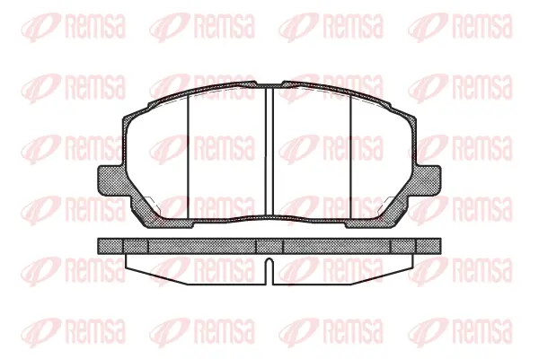 0855.00 REMSA Комплект тормозных колодок, дисковый тормоз (фото 1)