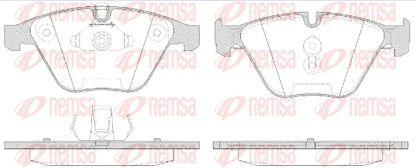 0857.50 REMSA Комплект тормозных колодок, дисковый тормоз (фото 1)