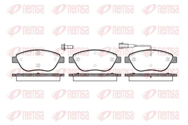 0859.01 REMSA Комплект тормозных колодок, дисковый тормоз (фото 1)