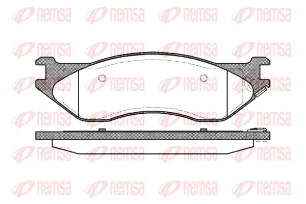 0887.04 REMSA Комплект тормозных колодок, дисковый тормоз (фото 1)