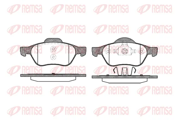0962.00 REMSA Комплект тормозных колодок, дисковый тормоз (фото 1)