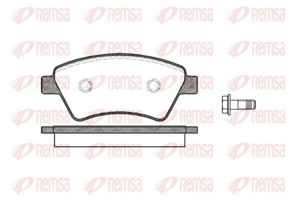 0976.10 REMSA Комплект тормозных колодок, дисковый тормоз (фото 1)