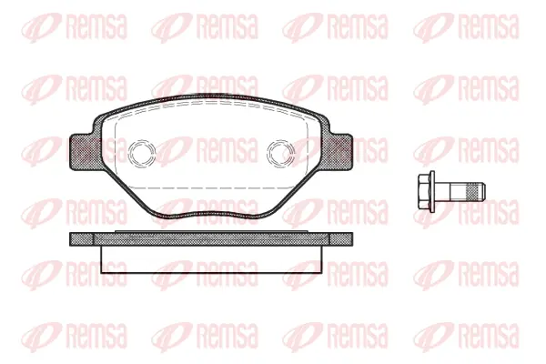 0977.00 REMSA Комплект тормозных колодок, дисковый тормоз (фото 1)