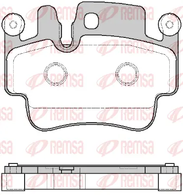 0982.10 REMSA Комплект тормозных колодок, дисковый тормоз (фото 1)