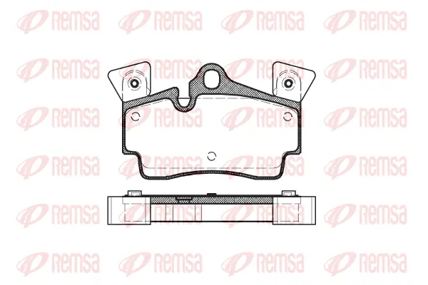 0996.10 REMSA Комплект тормозных колодок, дисковый тормоз (фото 1)