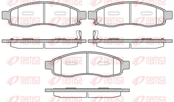 1094.32 REMSA Комплект тормозных колодок, дисковый тормоз (фото 1)