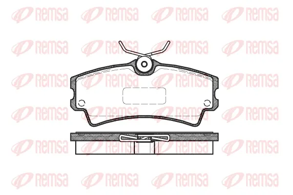 1104.00 REMSA Комплект тормозных колодок, дисковый тормоз (фото 1)