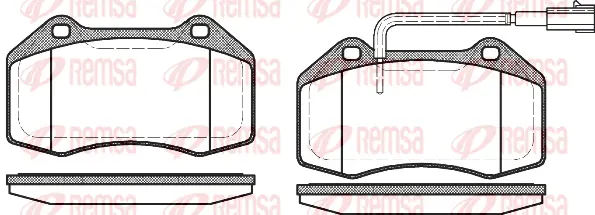 1113.12 REMSA Комплект тормозных колодок, дисковый тормоз (фото 1)