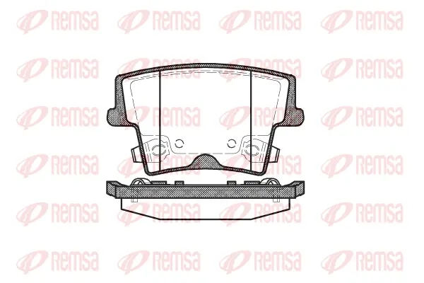 1127.08 REMSA Комплект тормозных колодок, дисковый тормоз (фото 1)
