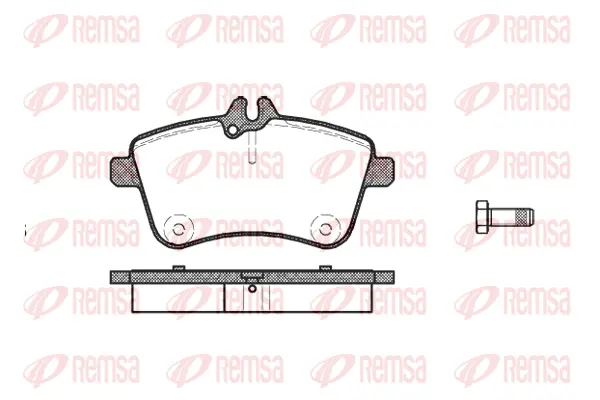 1130.00 REMSA Комплект тормозных колодок, дисковый тормоз (фото 1)