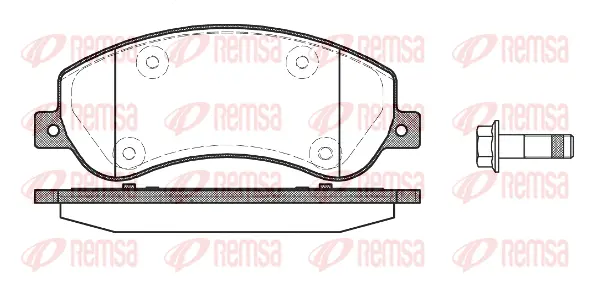 1250.00 REMSA Комплект тормозных колодок, дисковый тормоз (фото 1)