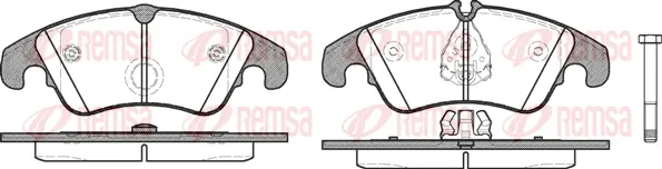 1304.10 REMSA Комплект тормозных колодок, дисковый тормоз (фото 1)